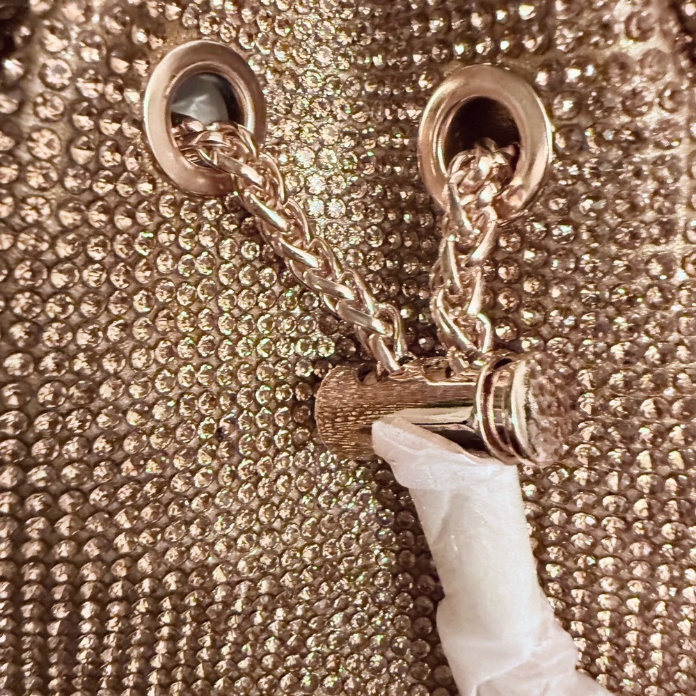 Gold Rhinestone Evening Clutch - Picture 9 of 11